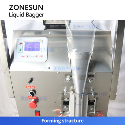 ZONESUN ZS-FS200D Liquid Sachet Filling Sealing Machine Pouch Packer