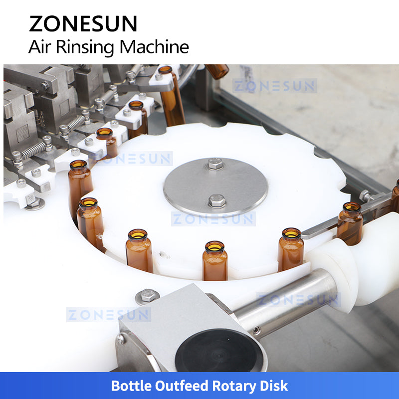ZONESUN ZS‑WB48 High‑Speed Bottle Cleaning System | Automatic Rotary Vial Air Rinsing Machine  ZONESUNPRO