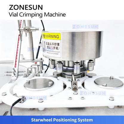 ZONESUN ZS-YG300 Automatic Vial Capping Machine Pharmaceutical Lab Bottle Capper