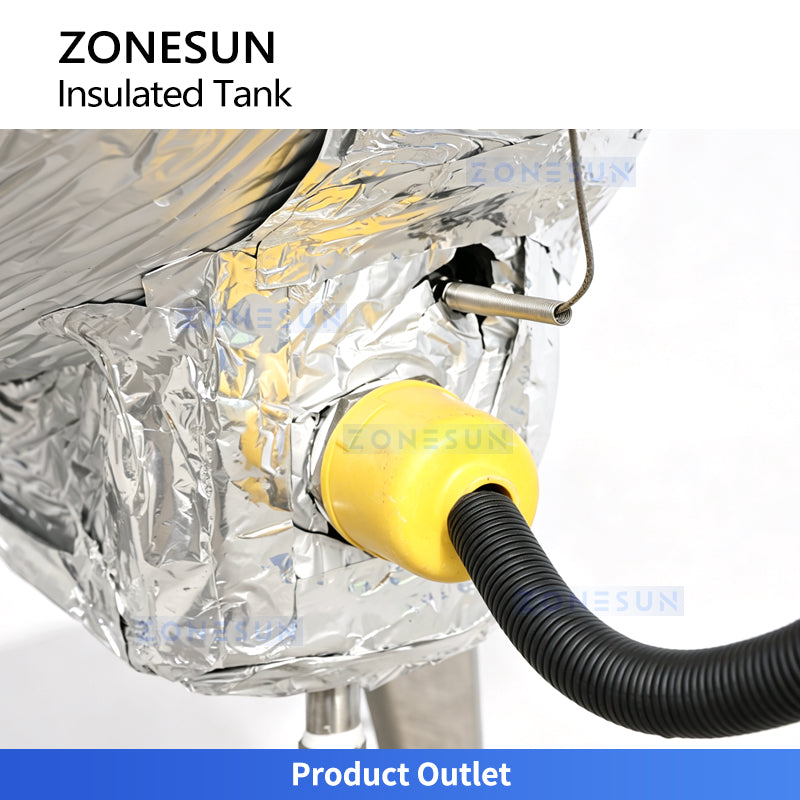 ZONESUN ZS-MB200LH Stainless Steel Liquid & Paste Premixing and Heating Tank