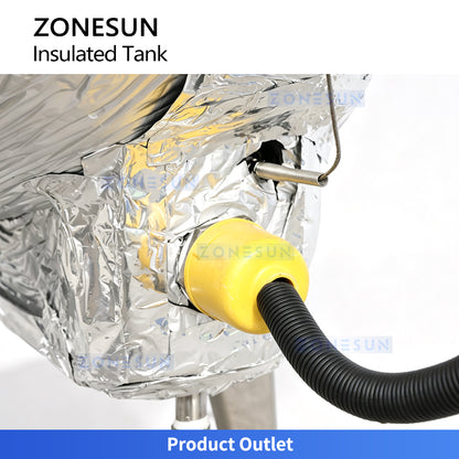 ZONESUN ZS-MB200LH Stainless Steel Liquid & Paste Premixing and Heating Tank