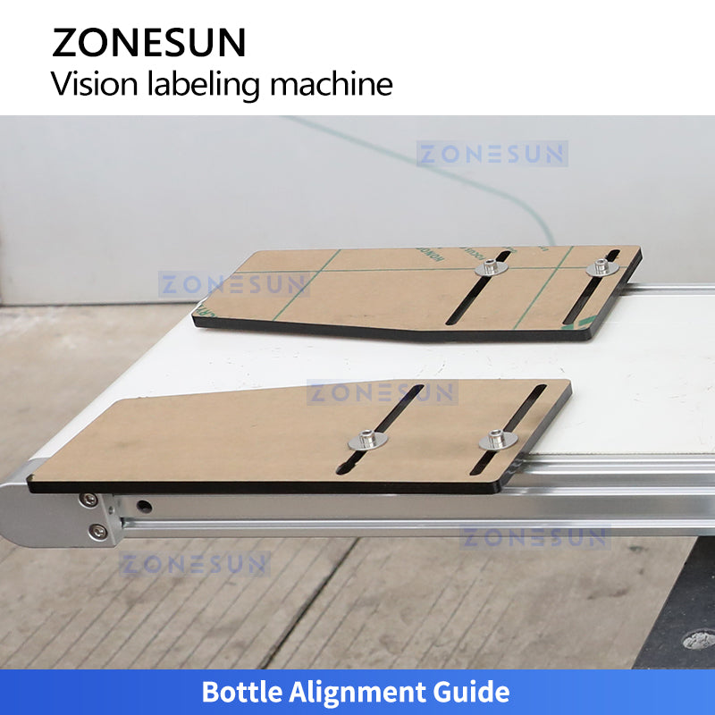 ZONESUN ZS-STB3 CCD Automatic Vision Positioning Cap Labeling Machine for Cosmetic Packaging