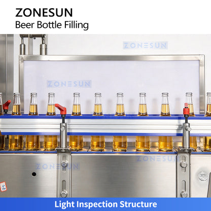 ZONESUN ZS-AFC883B Automatic Beer & Carbonated Beverage Rinsing Filling Capping Machine