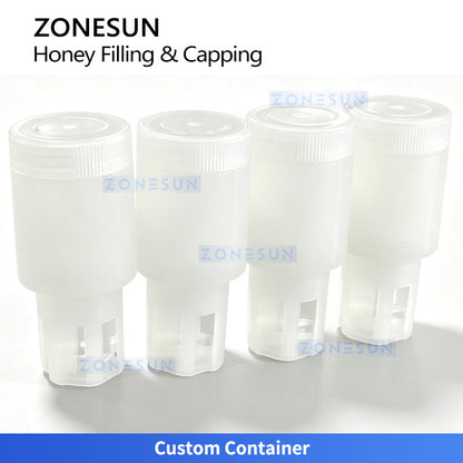 ZONESUN ZS-FSHS22 Automatic Viscous Honey Liquid Filling and Press Capping Machine