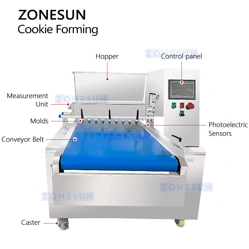 ZONESUN ZS-TSB400 Automatic Cookie Extruding & Biscuit Forming Machine