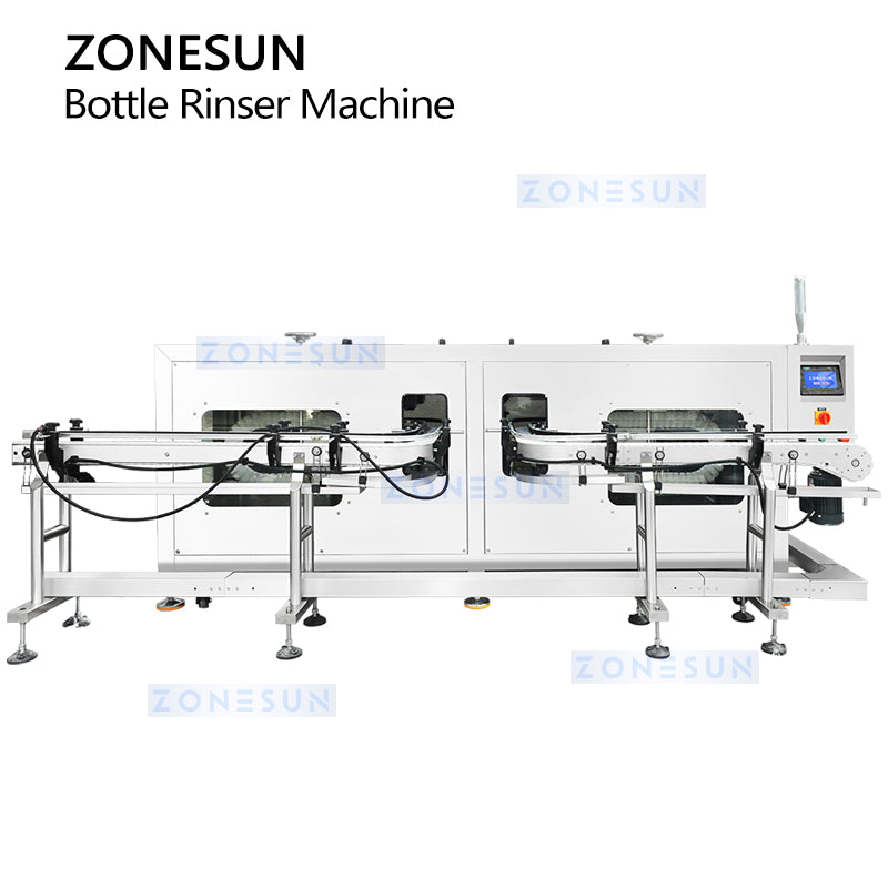 ZONESUN ZS-WB02A Automatic Bottle Water & Air Rinsing Machine for Glass & Plastic Bottles  ZONESUNPRO