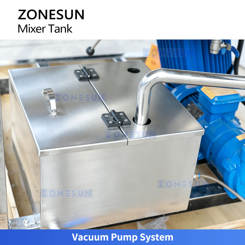 ZONESUN ZS-VMB200L Vacuum Emulsifying Mixer Tank for Cosmetic & Pharmaceutical Production