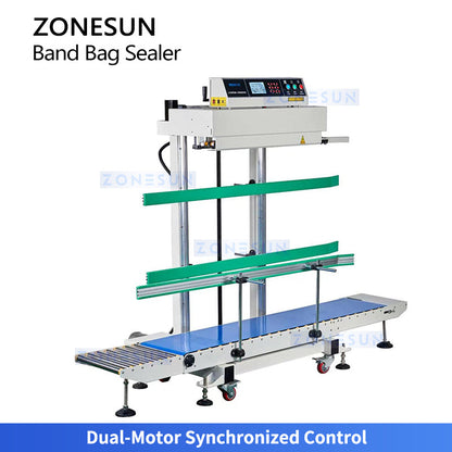 ZONESUN ZS-LWC350L Vertical Large Bag Sealer with Optional Date Coding System
