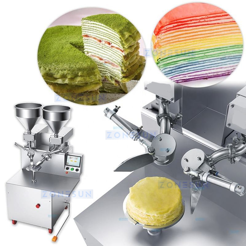 ZONESUN ZS-CZ100 Industrial Automatic Layer Cake Icing Making Machine for Food Factory Production
