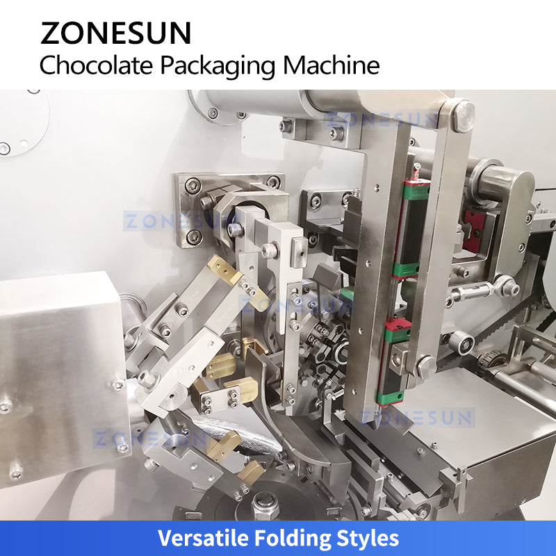 ZONESUN ZS-CWM2 High Speed Chocolate Bar Wrapping Machine with Automatic Film Wrapping System