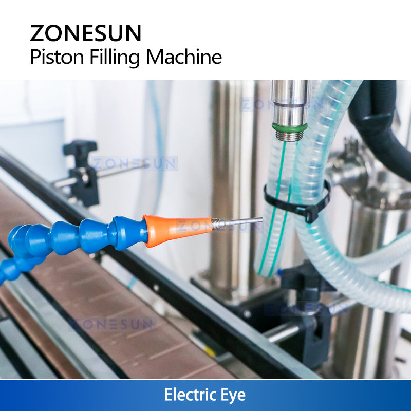 ZONESUN ZS-YT6T-6PX 6 Nozzles Servo Motor Paste Filling Machine With Feeding Pump  ZONESUNPRO