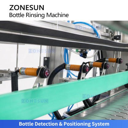 ZONESUN ZS-WB4 Automatic 4-Head Bottle & Jerry Can Rinsing Machine