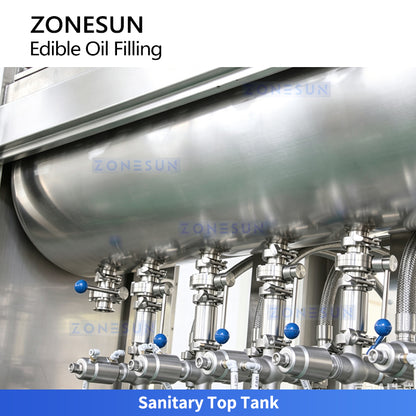 ZONESUN ZS-EVF01 Automatic Cooking Oil Bottle Filler Piston Filling Machine