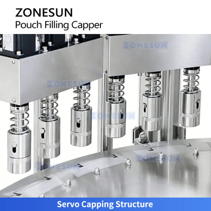 ZONESUN ZS-AFC12M High-Speed Servo Spout Pouch Piston Liquid Packaging Monoblock Machine (Up to 120 Bags/Min) ZONESUN