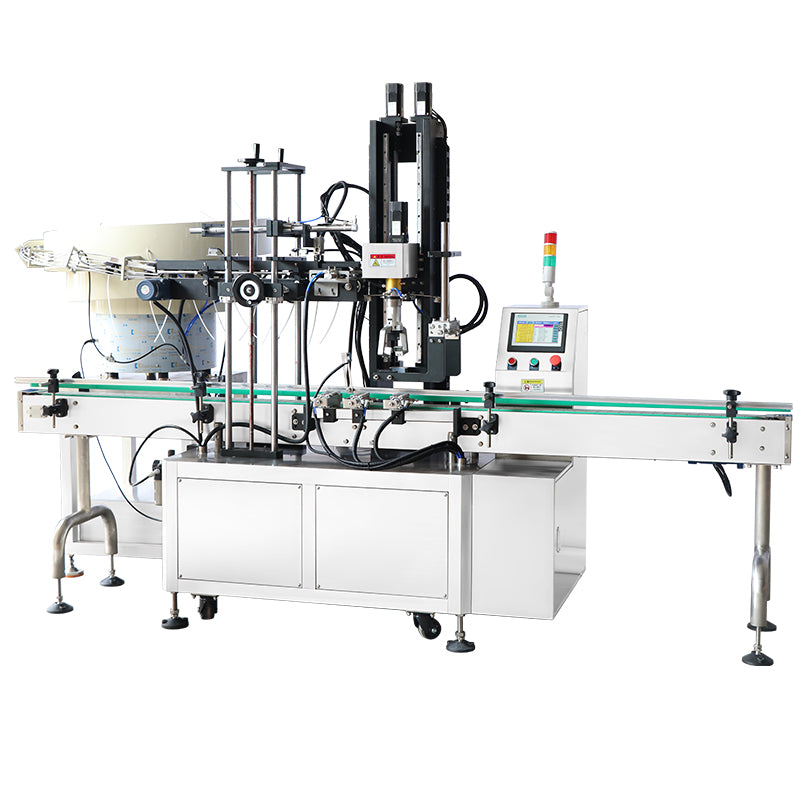 ZONESUN ZS-XG445 Máquina automática de tapado de botellas con bomba de gatillo con alimentador vibratorio de tapa