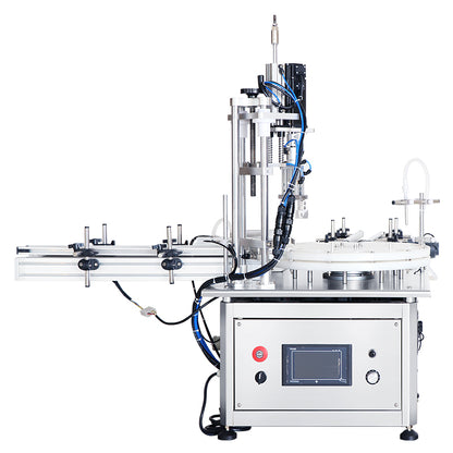 ZONESUN ZS-AFC1S Automatic Magnetic Pump Liquid Filling And Capping Machine with Turntable Conveyor
