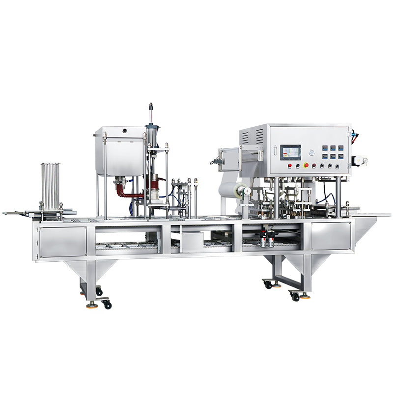 ZONESUN ZS-AFS01 Automatic 2 Nozzles Piston Pump Wax Heating Filling Cup Sealing Machine