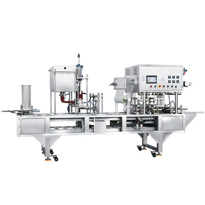 ZONESUN ZS-AFS01 Automatic 2 Nozzles Piston Pump Wax Heating Filling Cup Sealing Machine