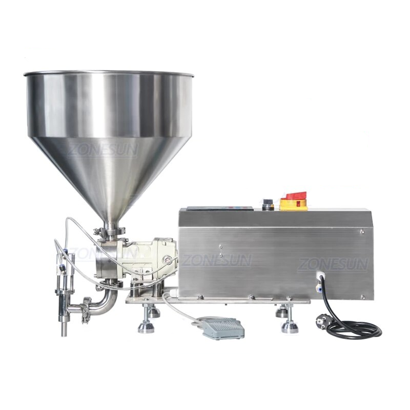 Máquina de llenado de líquido de pasta de bomba de rotor semiautomática ZONESUN ZS-RPGT900