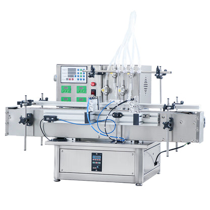 ZONESUN ZS-DTMP4Y Tabletop Automatic 4 Heads Magnetic Pump Liquid Filling Machine