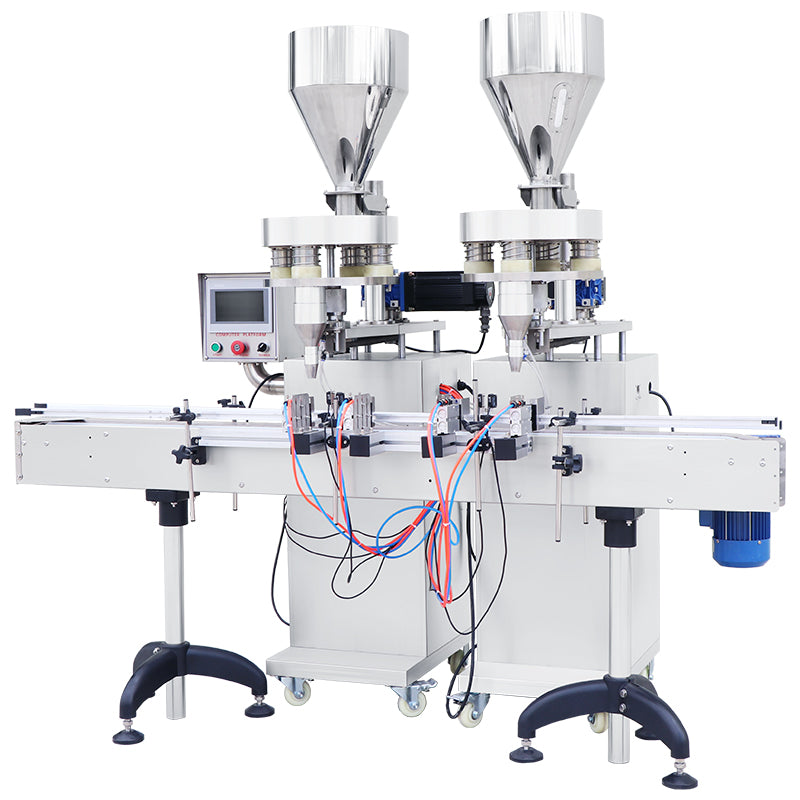 ZONESUN ZS-KL01 2 Nozzles Granule Quantitative Powder Filling Machine With 2 Hopper