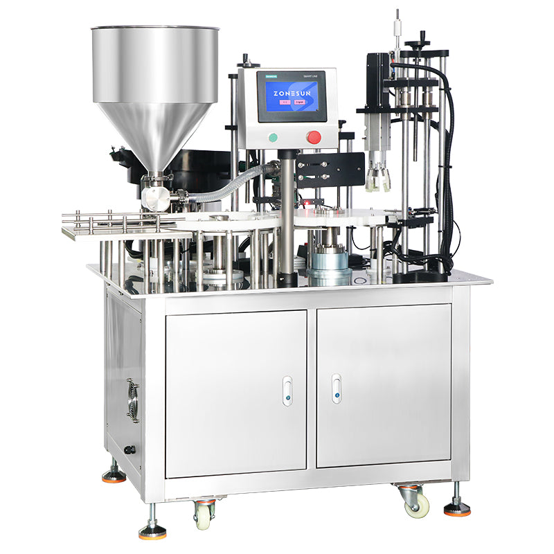 ZONESUN ZS-AFC24 Automatic Piston Pump Liquid Filling Capping Machine