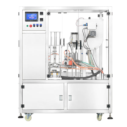 ZONESUN ZS-AFS07 Plastic Cup Piston Pump Liquid Paste Filling Sealing Machine