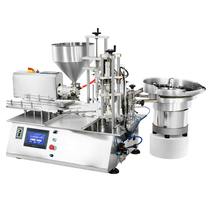 ZONESUN ZS-AFC19 Automatic Rotor Pump Thick Liquid Filling Capping Machine with Vibratory Feeder