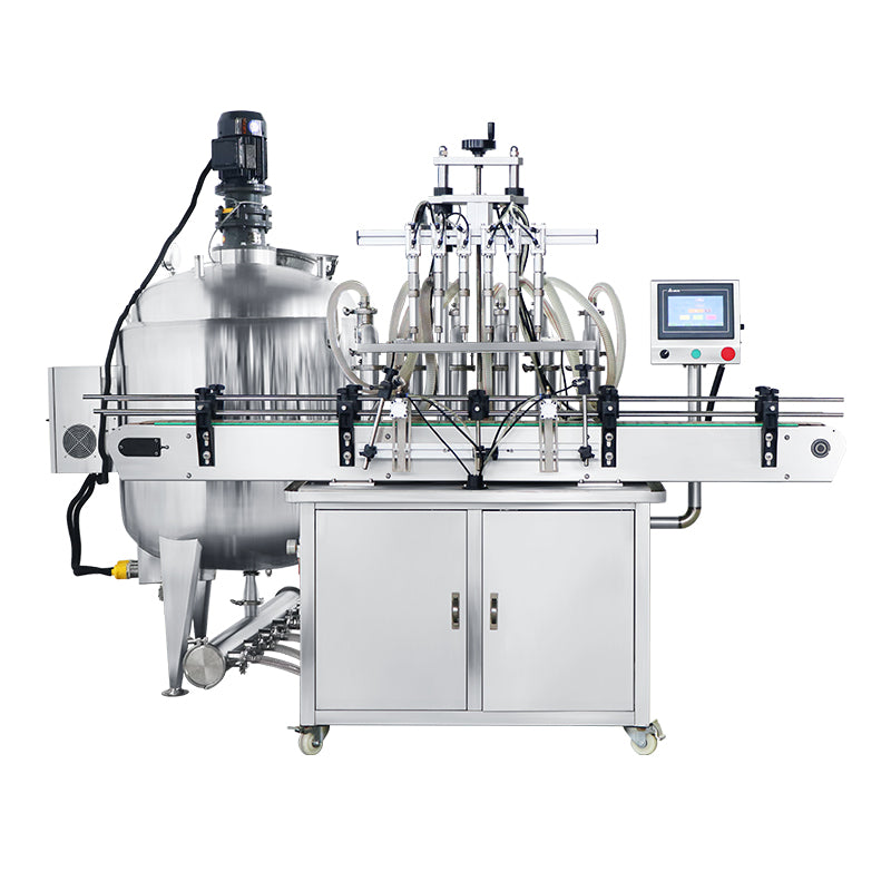 ZONESUN ZS-YT6T-6V Automatic Piston Pump Liquid Filling Machine With MIxing Tank