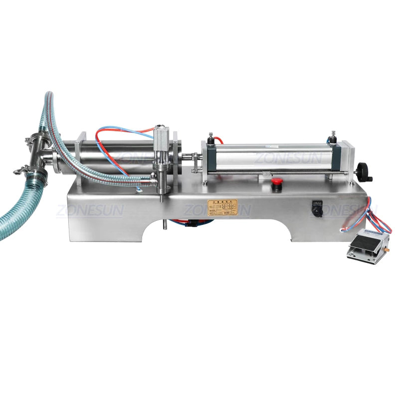 ZONESUN Single Nozzle Fully Pneumatic Liquid Filling Machine