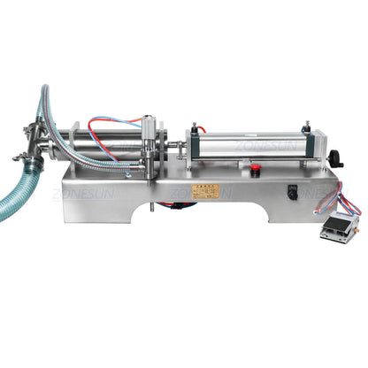 ZONESUN Single Nozzle Fully Pneumatic Liquid Filling Machine