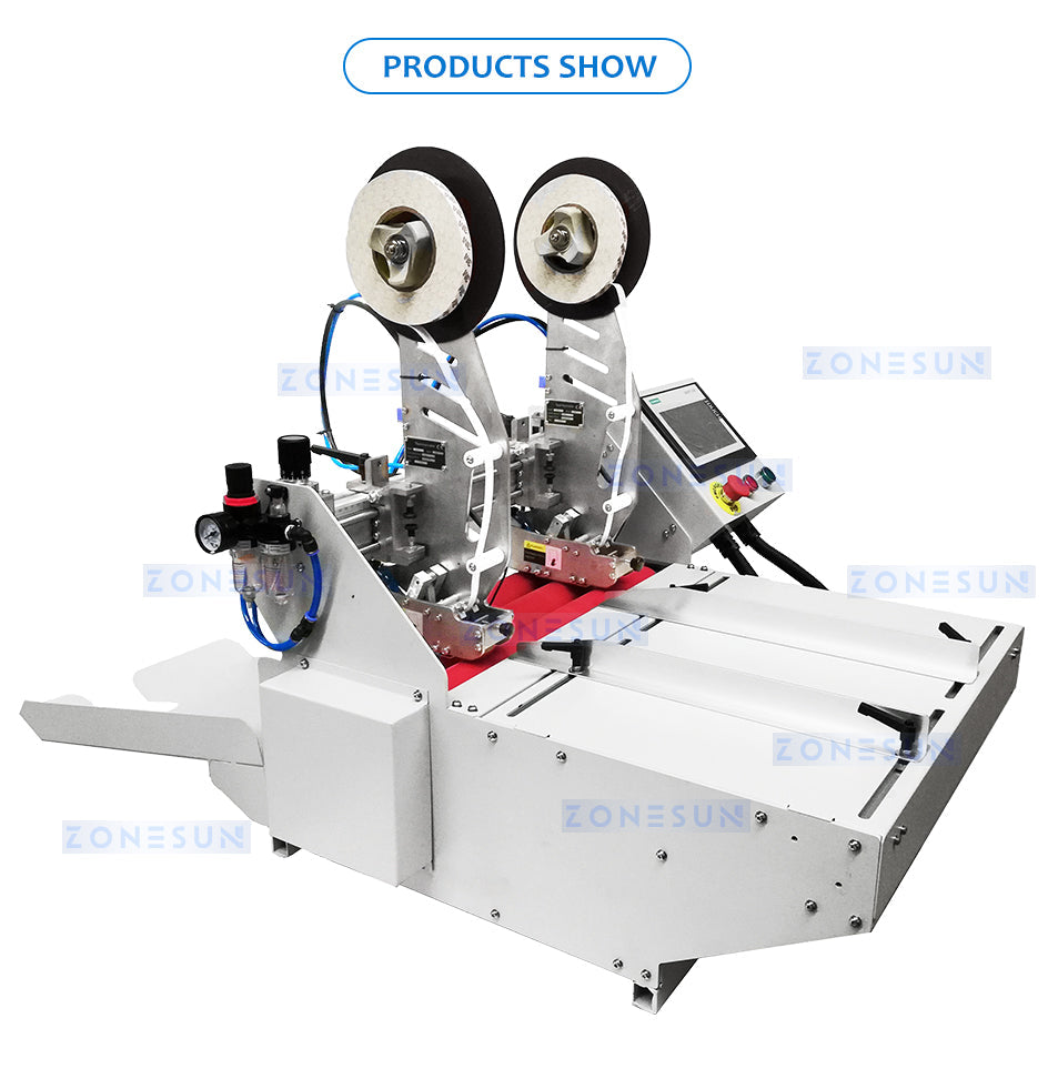 Display stand tape machine