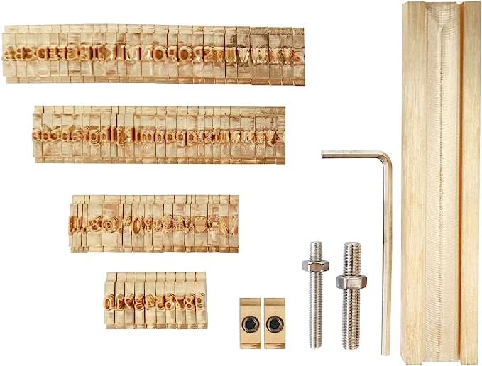 ZONESUN A8mm Copper Brass Stamping Molds for Letters, Numbers & Symbols