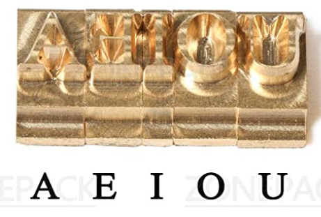 ZONESUN A8mm Copper Brass Stamping Molds for Letters, Numbers & Symbols