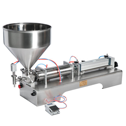 ZONESUN Full Pneumatic Paste Filling Machine With Hopper