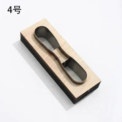Leather Cutting Mould Zipper, Leather Tool Bag Chain Template, DIY Wooden Punching ,Handcraft Bag Straps Cutting Die