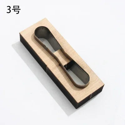 Leather Cutting Mould Zipper, Leather Tool Bag Chain Template, DIY Wooden Punching ,Handcraft Bag Straps Cutting Die