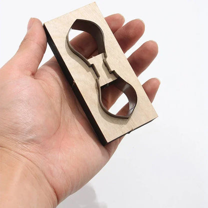 Leather Cutting Mould Zipper, Leather Tool Bag Chain Template, DIY Wooden Punching ,Handcraft Bag Straps Cutting Die