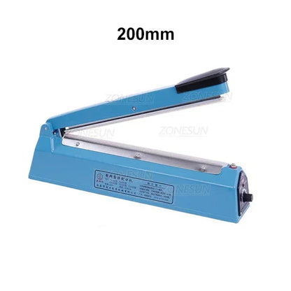 ZONESUN Manual Plastic Shrink Film Sealing Machine Box Book Phone Poker Sealer Heat Wind Gun