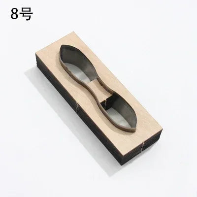 Leather Cutting Mould Zipper, Leather Tool Bag Chain Template, DIY Wooden Punching ,Handcraft Bag Straps Cutting Die
