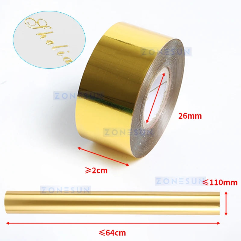 ZONESUN ZS-FC1 Foil Roll Cutting Machine Hot Foil Paper Dispenser Leather Cutter ZONESUNPRO