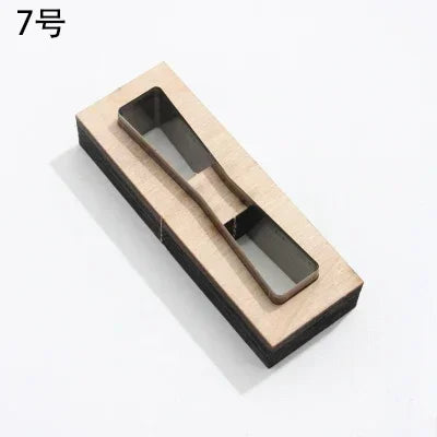 Leather Cutting Mould Zipper, Leather Tool Bag Chain Template, DIY Wooden Punching ,Handcraft Bag Straps Cutting Die