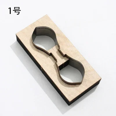 Leather Cutting Mould Zipper, Leather Tool Bag Chain Template, DIY Wooden Punching ,Handcraft Bag Straps Cutting Die