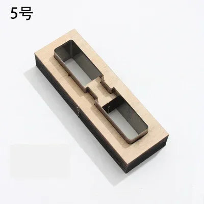 Leather Cutting Mould Zipper, Leather Tool Bag Chain Template, DIY Wooden Punching ,Handcraft Bag Straps Cutting Die