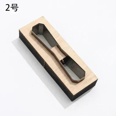 Leather Cutting Mould Zipper, Leather Tool Bag Chain Template, DIY Wooden Punching ,Handcraft Bag Straps Cutting Die