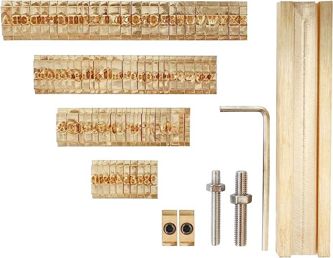 ZONESUN A8mm Copper Brass Stamping Molds for Letters, Numbers & Symbols