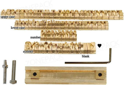 ZONESUN A8mm Copper Brass Stamping Molds for Letters, Numbers & Symbols