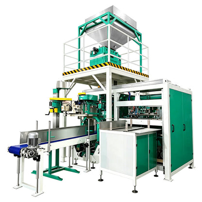 ZONESUN Z5-AG300 Fully Automatic Bagging System with Weighing Filling Bag Clamping and Sealing for Grain, Feed Fertilizer and Powder Production Lines