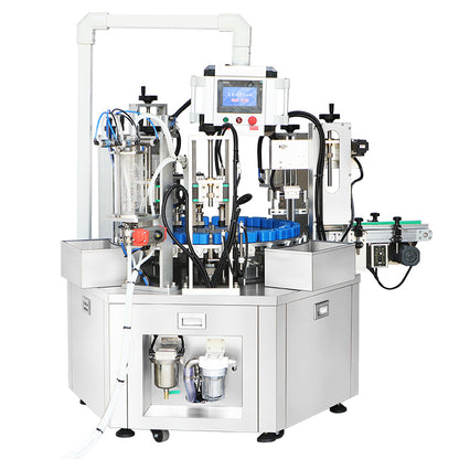 ZONESUN ZS-AFC42P Automatic Perfume Monoblock Filling Machine Vacuum 3–100ml Filling Negative Ion Rinsing Integrated Fragrance Equipment