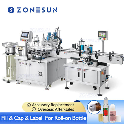 ZONESUN Roll on Bottle ZS-AFCL6 Full Automatic Monoblock